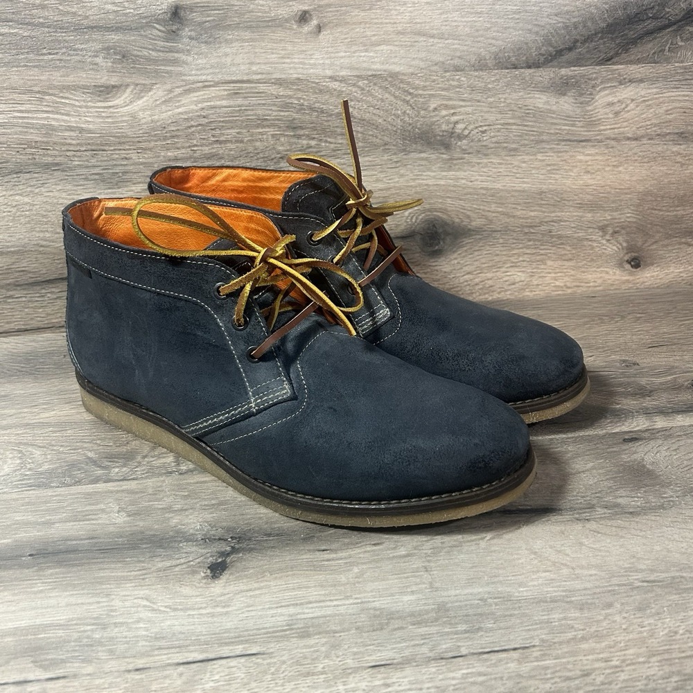 Wolverine Chukka Boots Men's Size 13 Leather Suede Navy Boots W00650 Lace Up